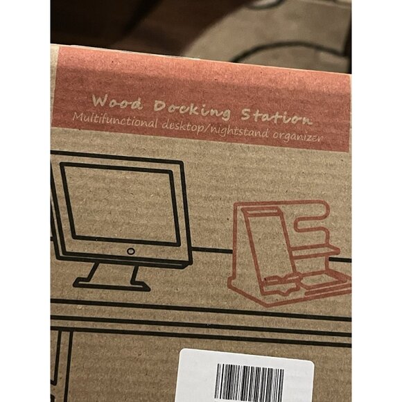 Wood Phone Docking Station Wood Nightstand Organizer Idea For Him,Perfect Gift - Picture 9 of 10